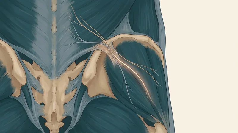 Illustration of the superior cluneal nerves crossing the iliac crest, the site of compression behind superior cluneal neuralgia